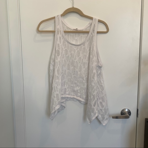 White Lace SwingTank boho top - Picture 8 of 14